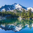 Calm waters of lake