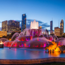 Buckingham fountain in Chicago