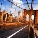 Sunshine over Brooklyn Bridge 