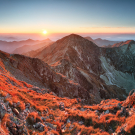 Carpathian mountains in autumn