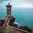 Lighthouse at Atlantic coast in France
