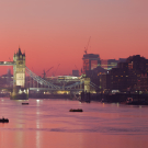 Tower Bridge and city of London