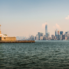 Statue of Liberty and New York skyline