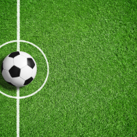 Football field and ball