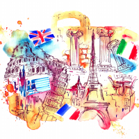 Attraction countries of the world