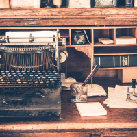 Old Desk Vintage Typewriter