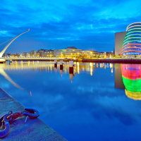 Samuel Beckett Bridge in Dublin