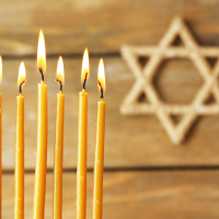 Hanukkah candle