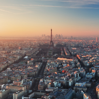 Paris at sunset