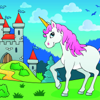 Fairy tale unicorn