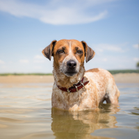 Dog on vacation