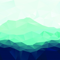 Triangle geometrical background with blue mountain