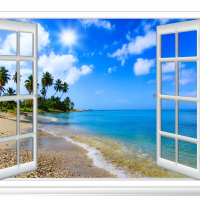 Ocean view window