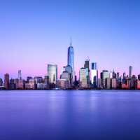 New York blue skyline