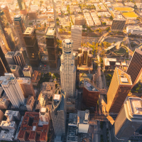  Aerial view of Los Angeles