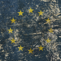 Vintage faded European Union 