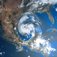 Hurricane approaching Texas