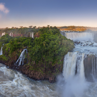 Panoramic of Iguacu Falls