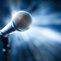Microphone on stage I