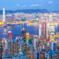 Hong Kong Skyline at Dusk