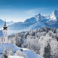 Winter wonderland in the German Alps