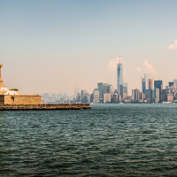 Statue of Liberty and New York skyline