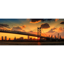Panorama of Philadelphia skyline