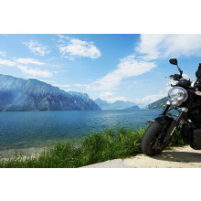 Bike on shore