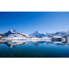 Mountain with snow