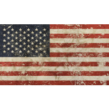 Vintage faded American US flag
