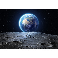 The earth seen from the moon
