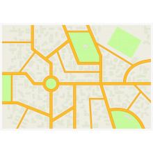 Abstract city map