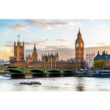 The Palace of Westminster in London 