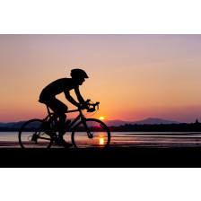 Cycling at the beach