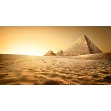 Pyramids in sand