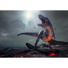 Rendering of Tyrannosaurus Rex near extinction