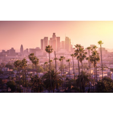 Beautiful sunset of Los Angeles