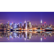 Manhattan Skyline with Reflections