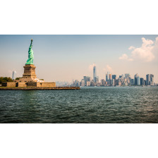 Statue of Liberty and New York skyline