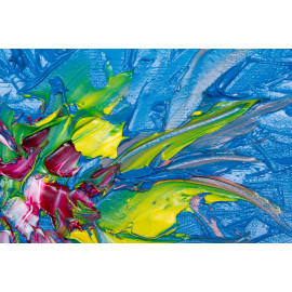 Abstract blue art