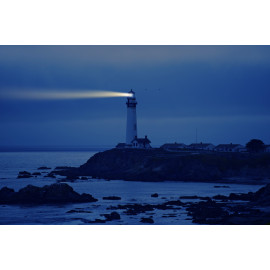 Lighthouse at dusk