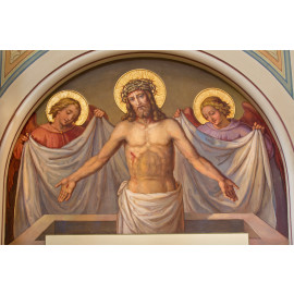 Vienna - fresco of Resurrected Christ in Carmelites church