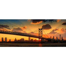 Panorama of Philadelphia skyline