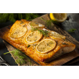 Homemade Grilled Salmon on a Cedar Plank
