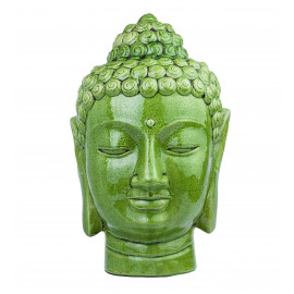 Buddha head green