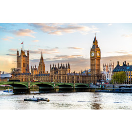 The Palace of Westminster in London 