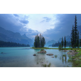 Spirit Island in the Canadian Rockies