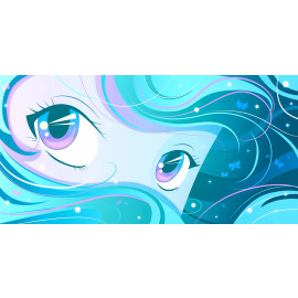 Aqua - teal Manga Eyes