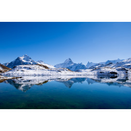 Mountain with snow