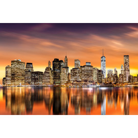 Sunset over New York City